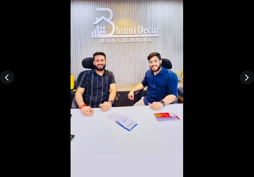 Bhumi Decor founders at the studio in Thane, Maharashtra